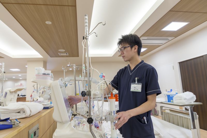 透析機器と医療機器の管理に関するお仕事です